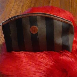 FENDI Penqin stripe clutch